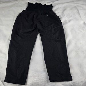 Figs Scrubs Pants Bottoms Womens L/P Large Petite Black Maternity W22SW2033